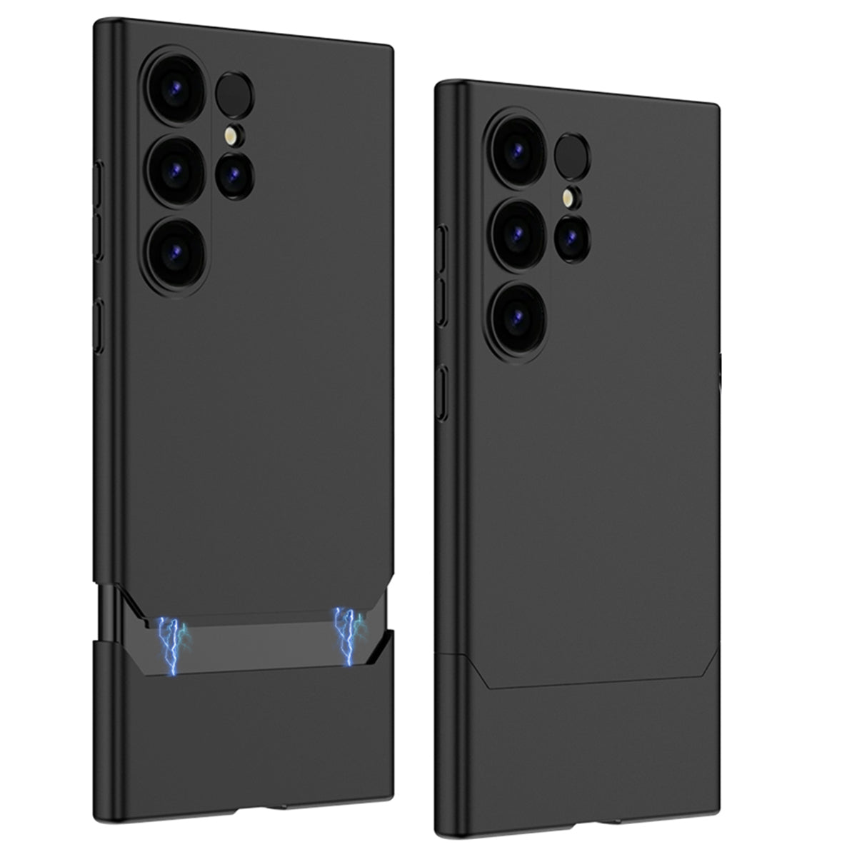 GKK For Samsung Galaxy S24 Ultra Phone Case Contrast Color Detachable Magnetic PC Cover - Black GKK For Samsung Galaxy S24 Ultra Phone Case Contrast Color Detachable Magnetic PC Cover - Black